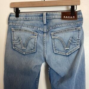 PRVCY Light Wash Boot Cut Jeans 26W 29L